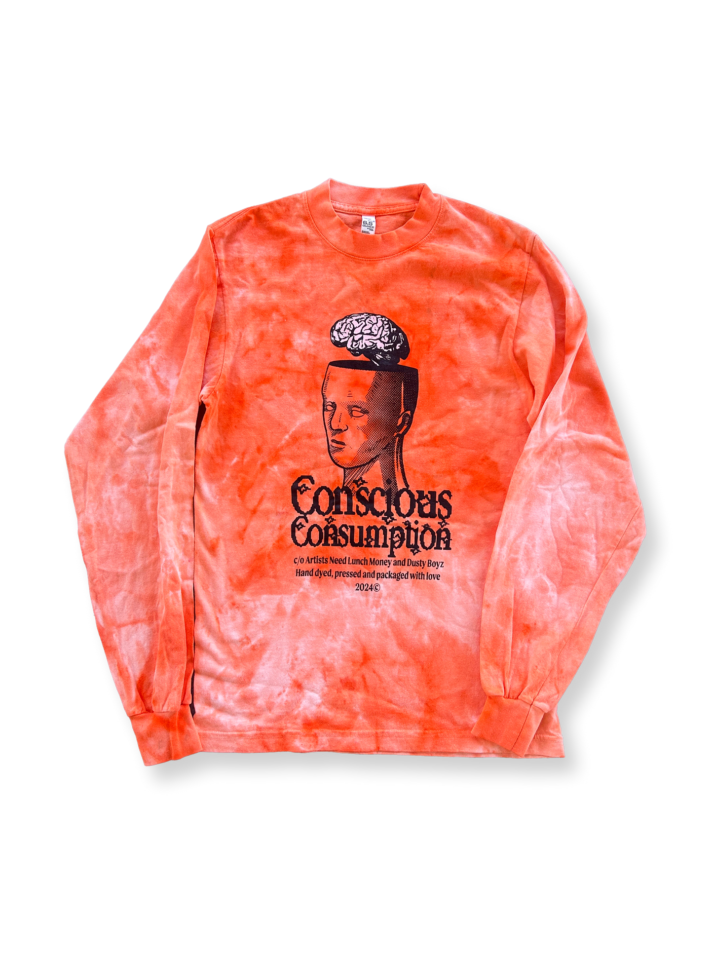 Conscious Consumption Longsleeve T-Shirt - Orange