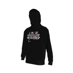 Love is Meant to be Shared Hoodie - Black