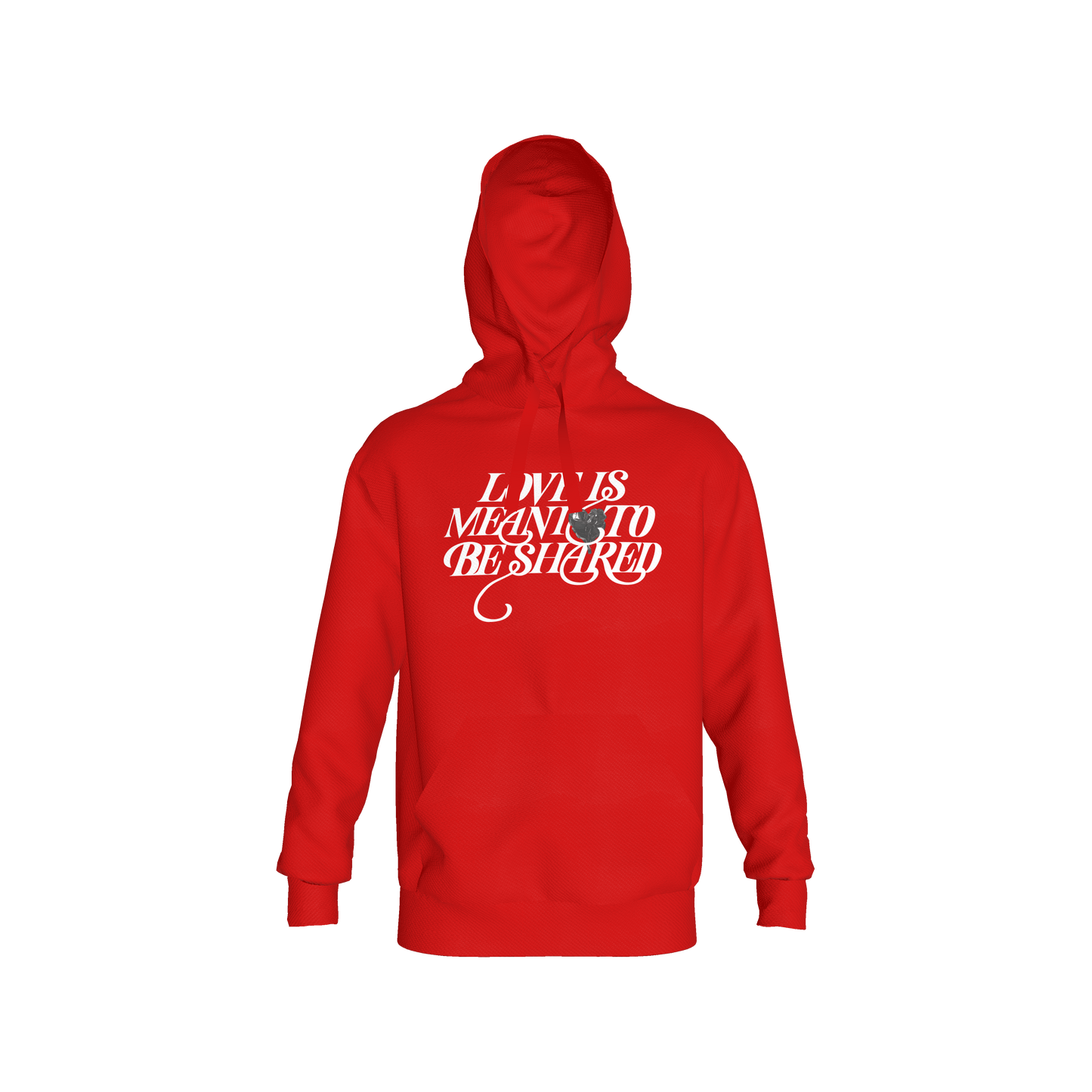 Love is Meant to be Shared Hoodie - Red