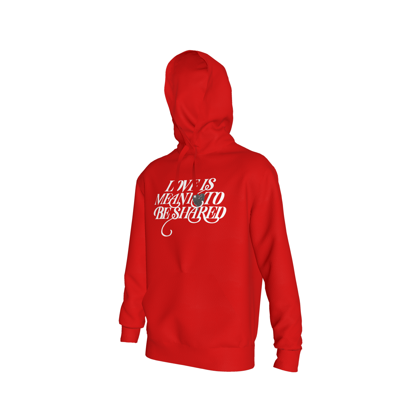 Love is Meant to be Shared Hoodie - Red