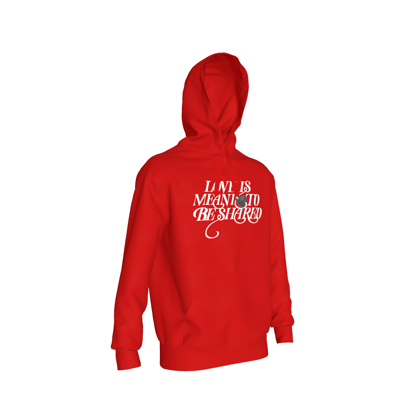 Love is Meant to be Shared Hoodie - Red